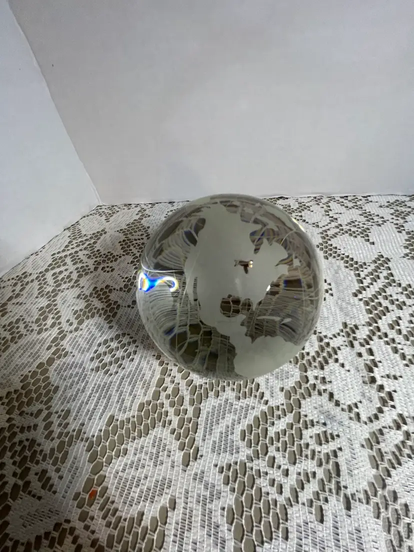Clear Glass Globe Round No Flat Bottom