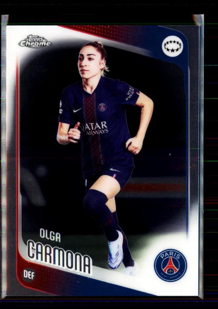 Olga Carmona 2025-26 Topps Chrome UEFA Women's Champions League #36 - (145) - Paris Saint-Germain