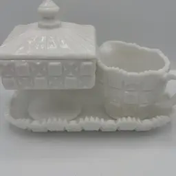 Milk Glass Set