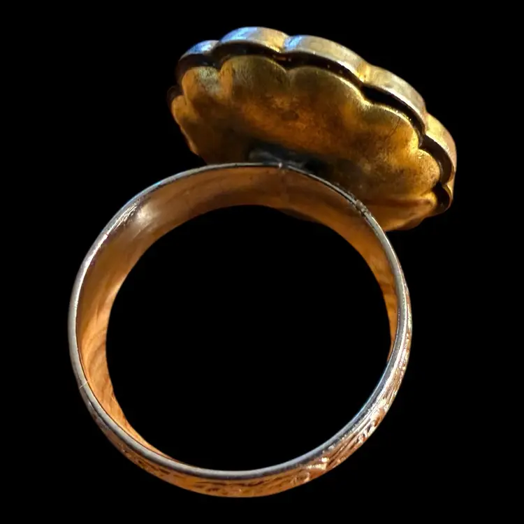 Micro Mosaic Bird Ring Size 5