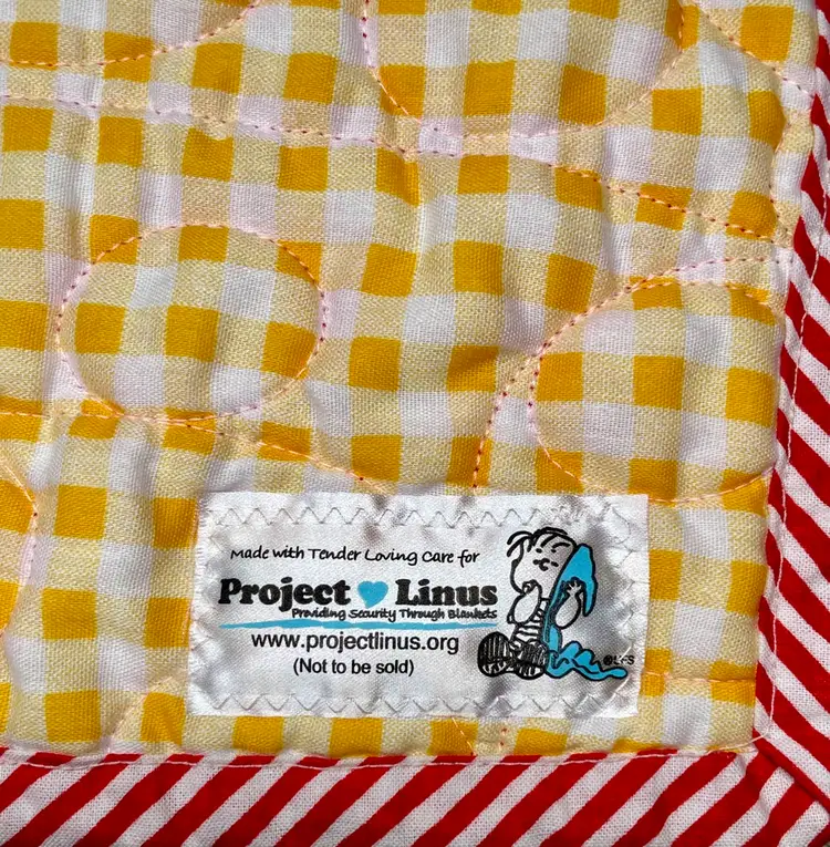 Project Linus Children's Quilt Throw Blanket Multicolor Bunny Rabbits