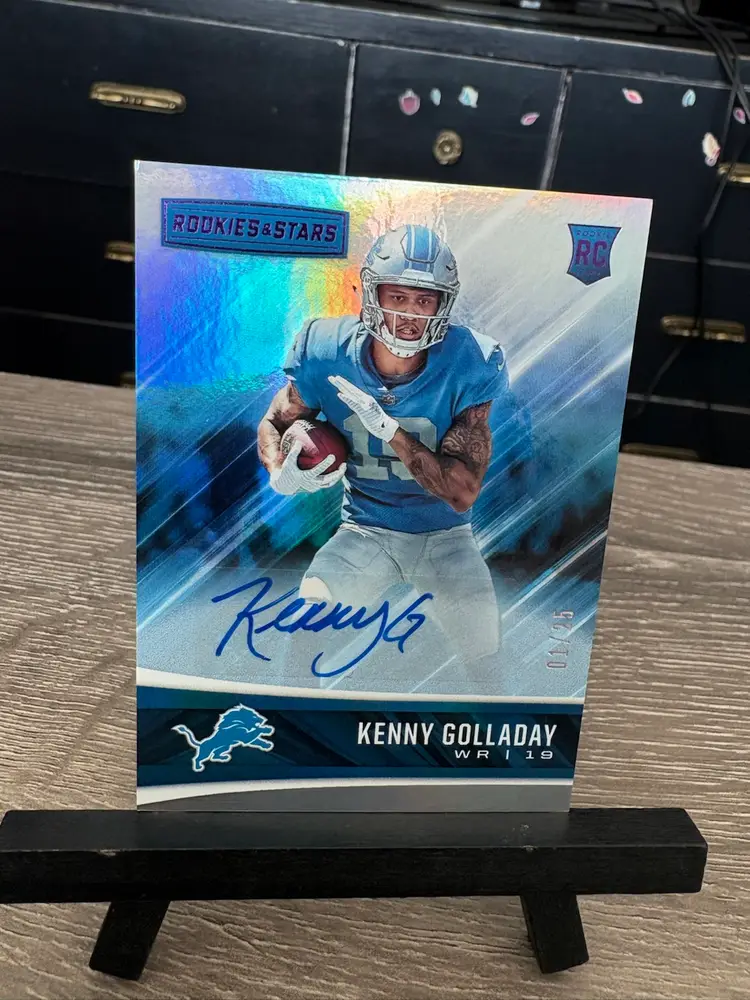 Kenny Golladay 2017 Panini Rookies & Stars RC Auto Autograph #d 1/25 NFL Football Card Detroit Lions (A2)
