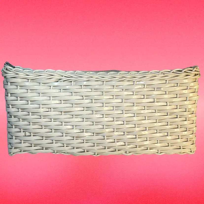 Vintage Woven Plastic Clutch