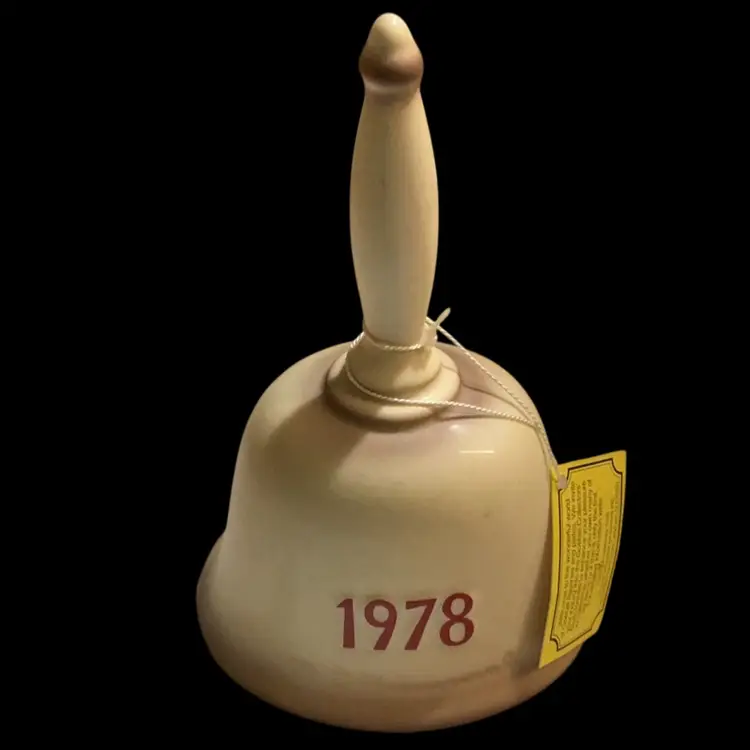 Vintage M.J. Hummel Goebel  Hand Painted ~ 1978 First Edition Annual Bell Hum # 700 . Title “ Let’s Sing” Little Boy Playing The Accordion. Highly Collectible!!!