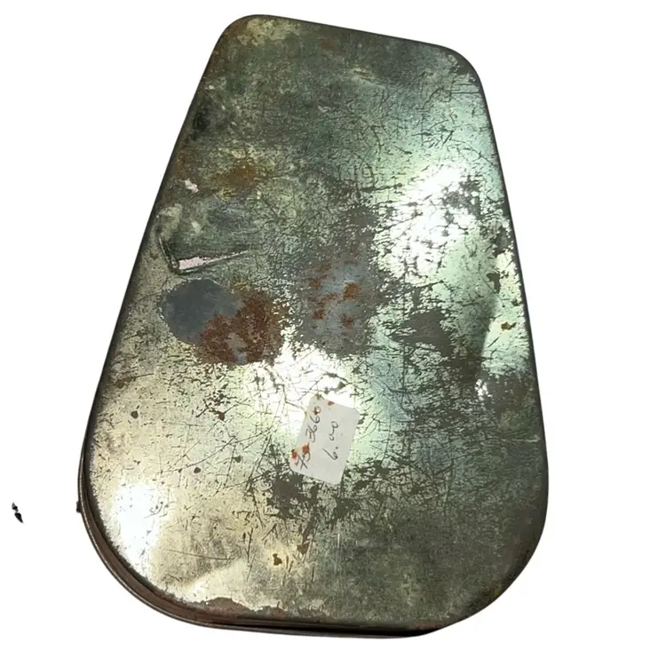 Vintage Horner England Lithograph Candy Tin Puppy W/ Bumblebee 1940s/50s 6”