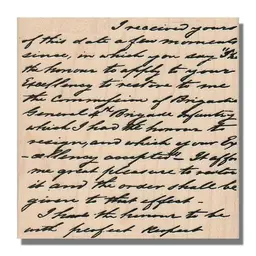 Script Writing Background Rubber Stamp