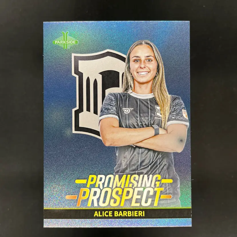 Alice Barbieri 2026 Parkside Gainbridge USL Promising Prospect Blue /25 Brooklyn Soccer Card