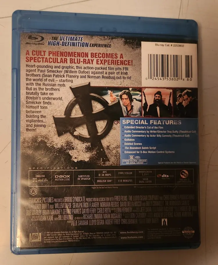 The Boondock Saints Blu-ray - Cult Action Thriller