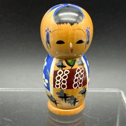 Kokeshi Salt Shaker - Pin Holder 2.5” tall
