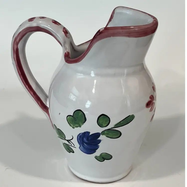 French Pottery- Vase/Pitcher/Cream –  By Le Renaud Leveu - Made In Angoulême France–  Beautiful! 4.5” Tall