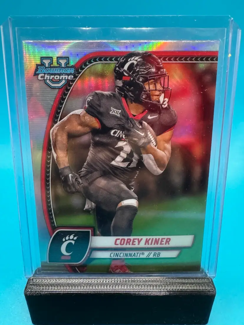 Corey Kiner Bowman Chrome U Refractor Cincinnati Bearcats