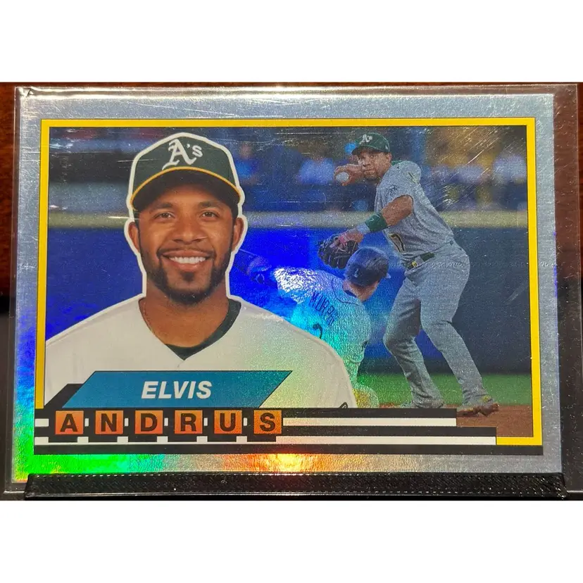 Elvis Andrus Oakland Athletics / Oakland A’s 2021 Topps Archives Big Foil Texas Rangers Chicago White Sox