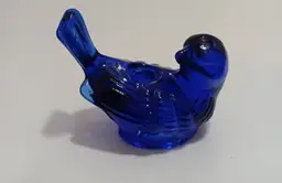Vintage Biederman Cobalt Bird Taper Candle Holder