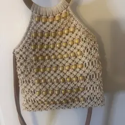 Beaded Crochet Handbag