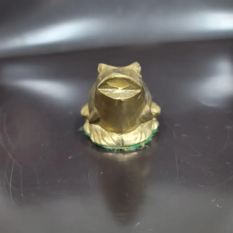 Vintage MCM Brass Frog