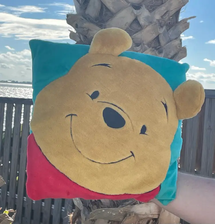 Vintage Disney Winnie The Pooh 3D Plush Pillow