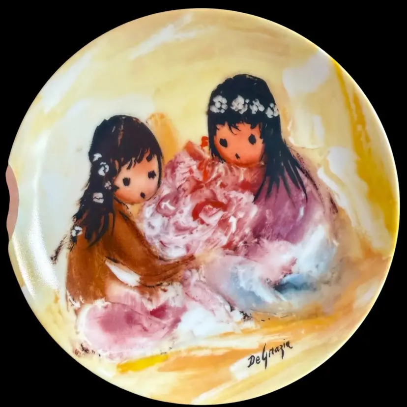 DeGrazia Collectors Plate - Spring Blossoms