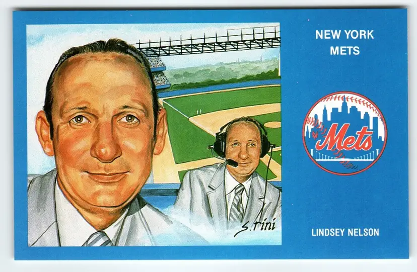 1969 NY Mets Baseball Postcard Susan Rini Linsey Nelson Unused Limited Edition