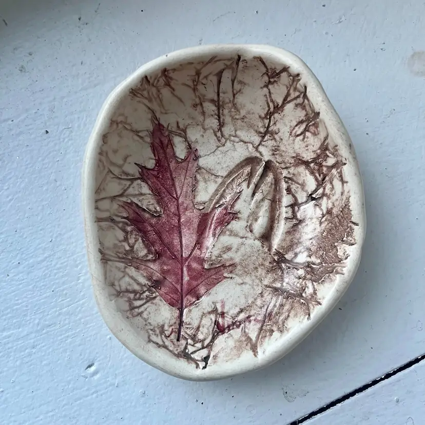 Deer Country Kiln Vintage Pottery Trinket Dish