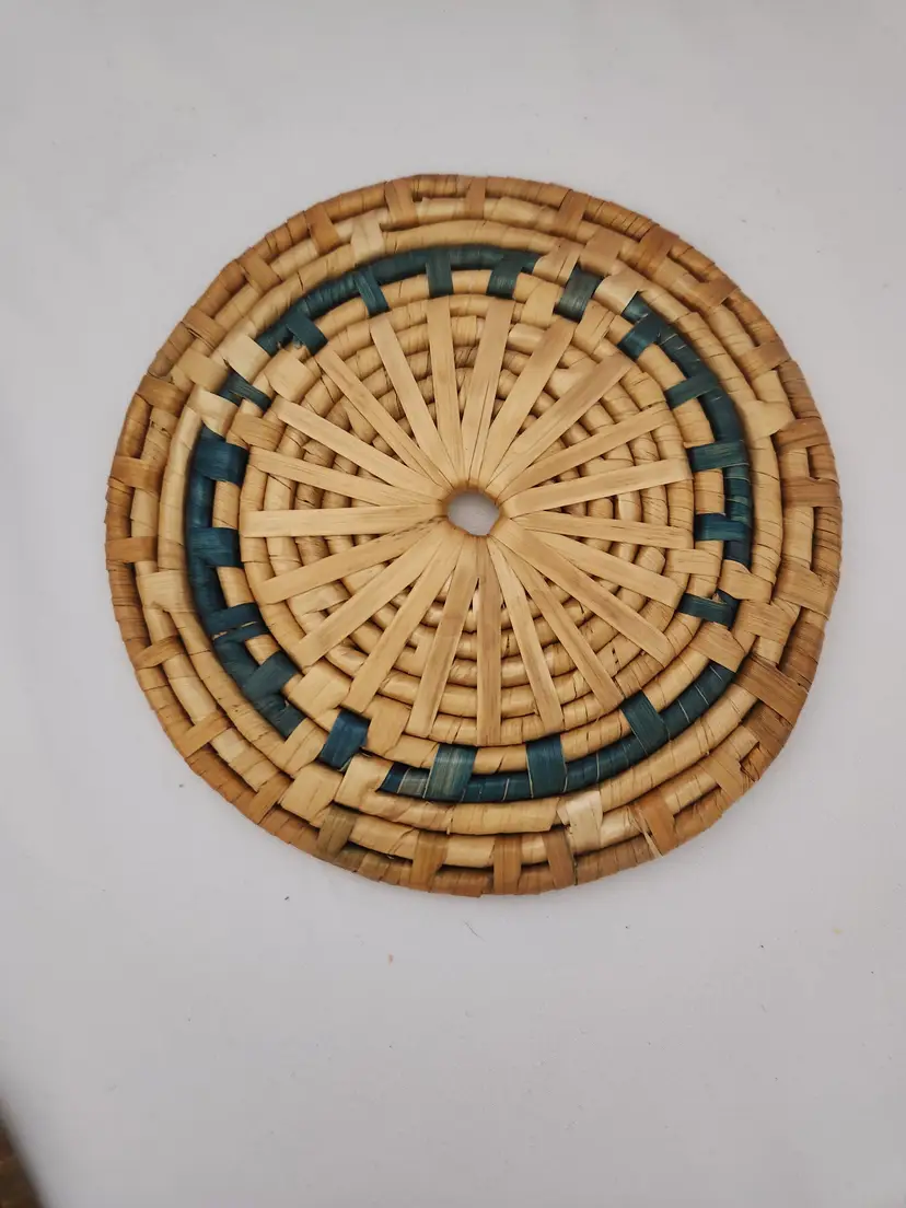 7 Inch Raffia Trivet-Set of 3