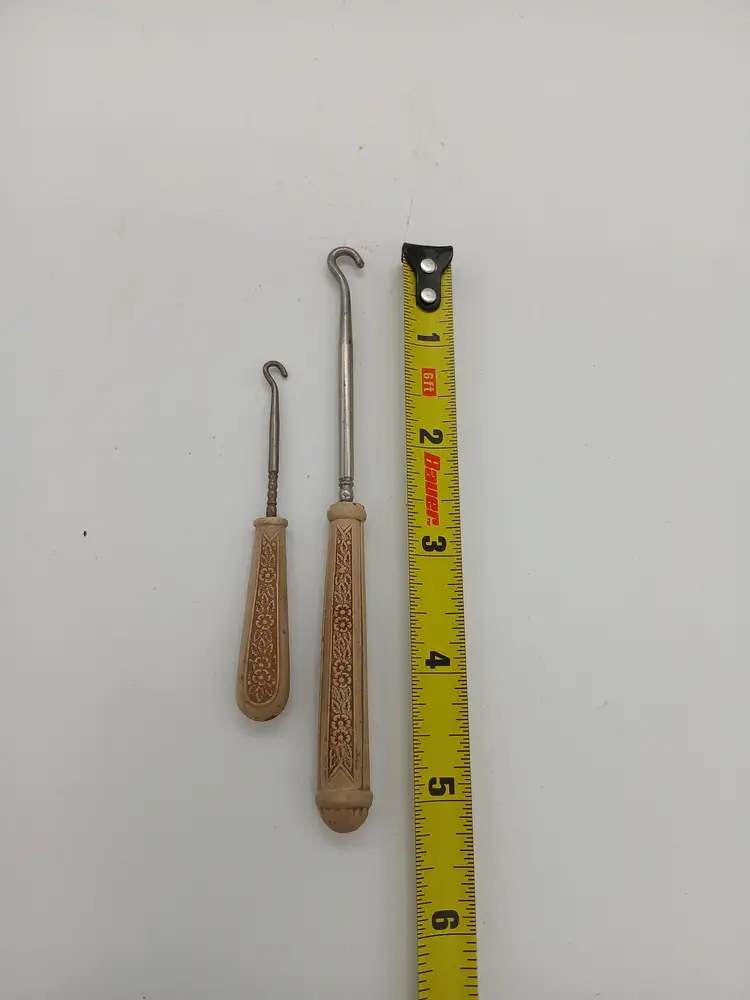 Antique Button Hook Set