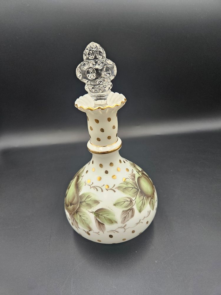 Fenton Pears and Apples Cologne Bottle with Stopper #2