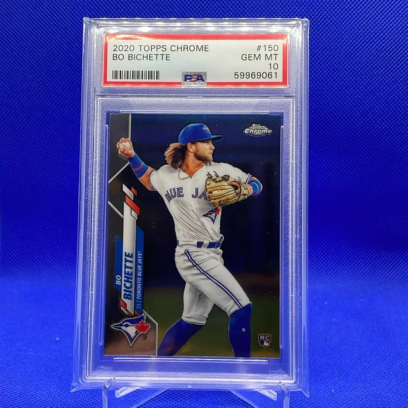 2020 Topps Chrome Bo Bichette RC PSA 10 Toronto Blue Jays
