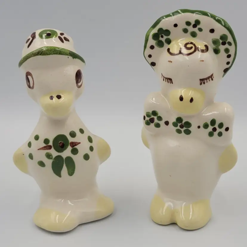 Vintage Rio Hondo Ceramic Mr & Mrs Duck Figurines