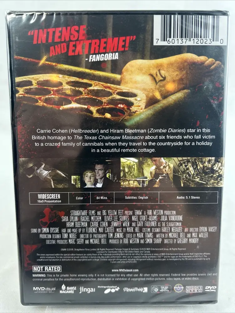 GNAW - 2008 (DVD, 2023) Horror NIB NEW SEALED