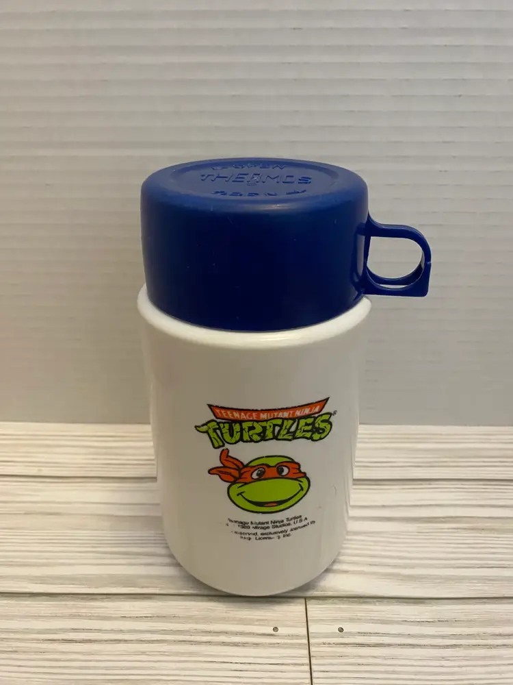 1989 TMNT Lunchbox and thermos Great Used Condition!