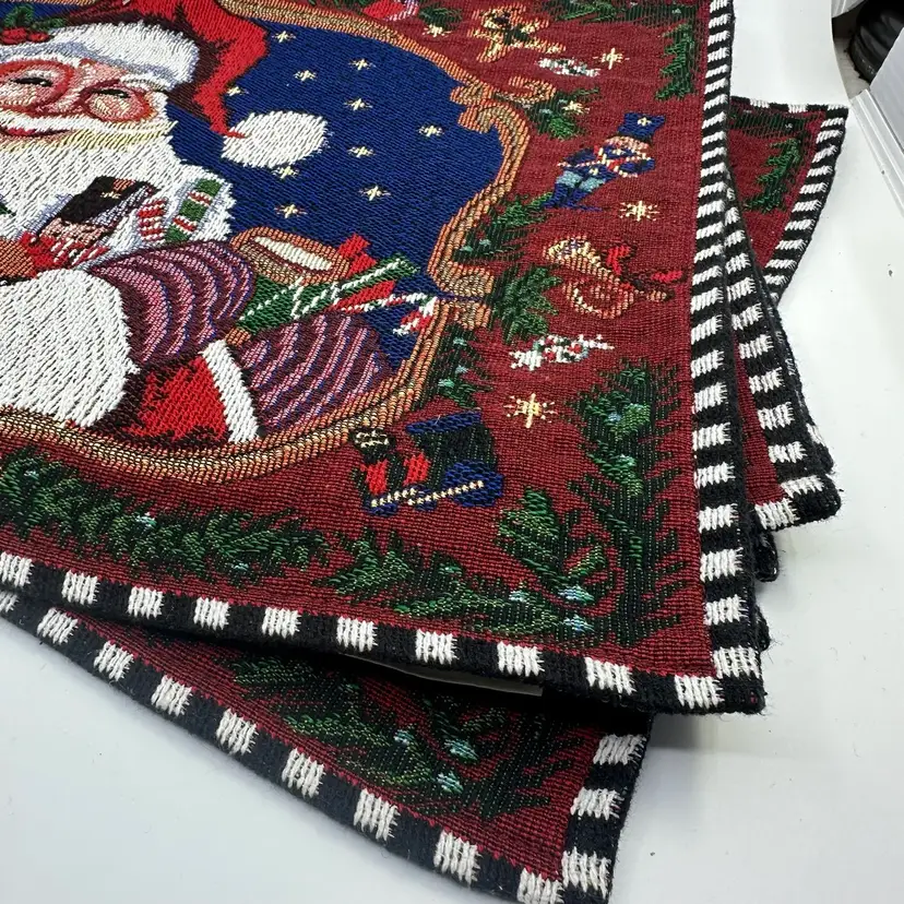 Christmas Tapestry Placemats Set/6