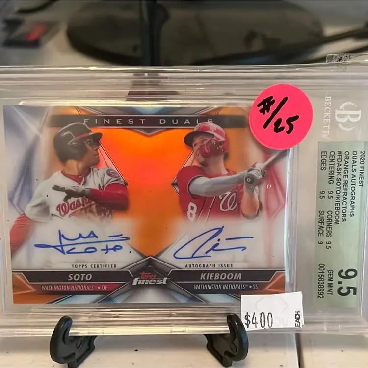 Juan Soto Numbered Auto Bgs 9.5