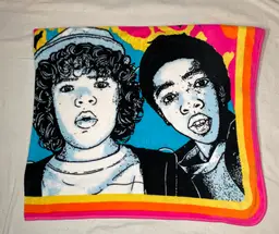 Stranger Things Florescent Fleece Throw Lap Blanket 46x60