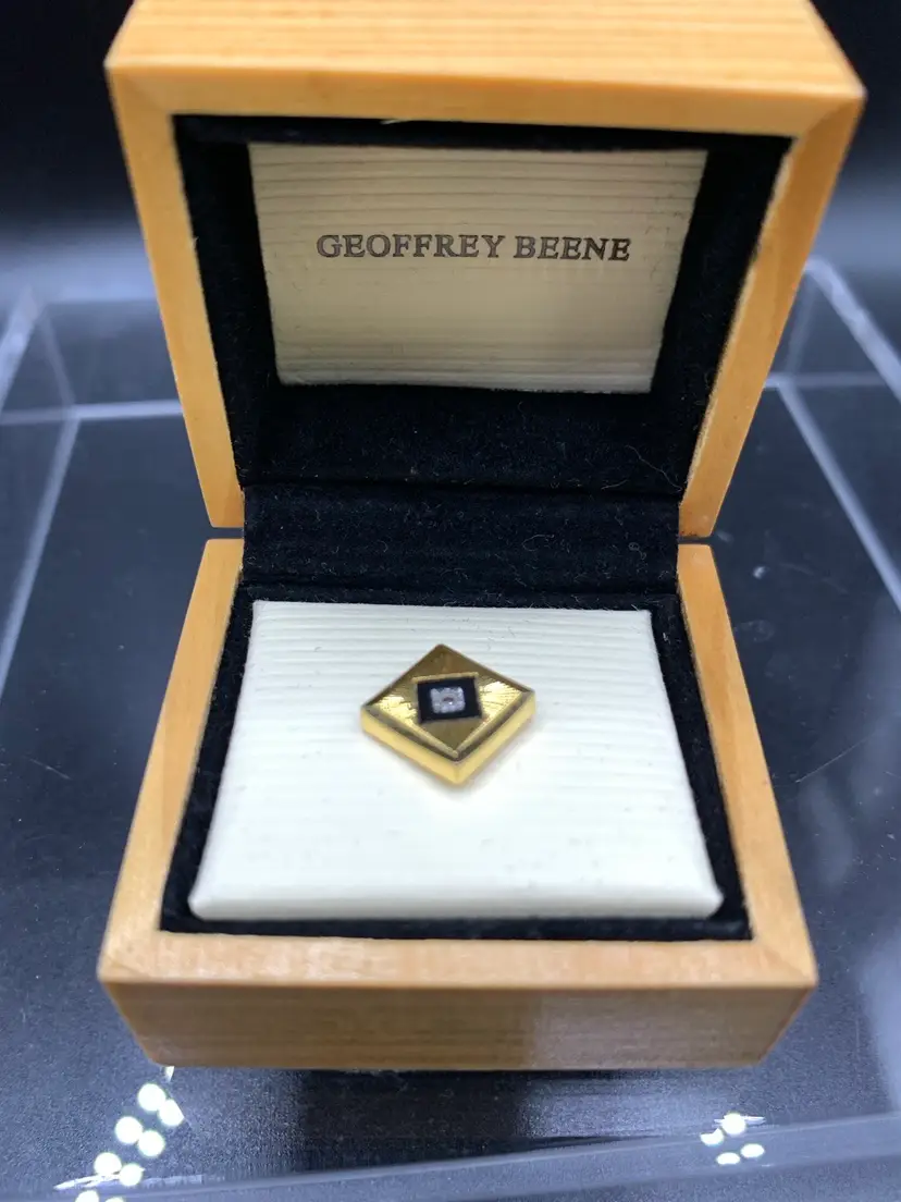 Geoffrey Beene Diamond Tie Tack