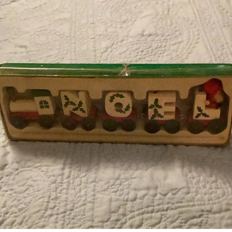 Wooden Train Set Noel Choo Choo