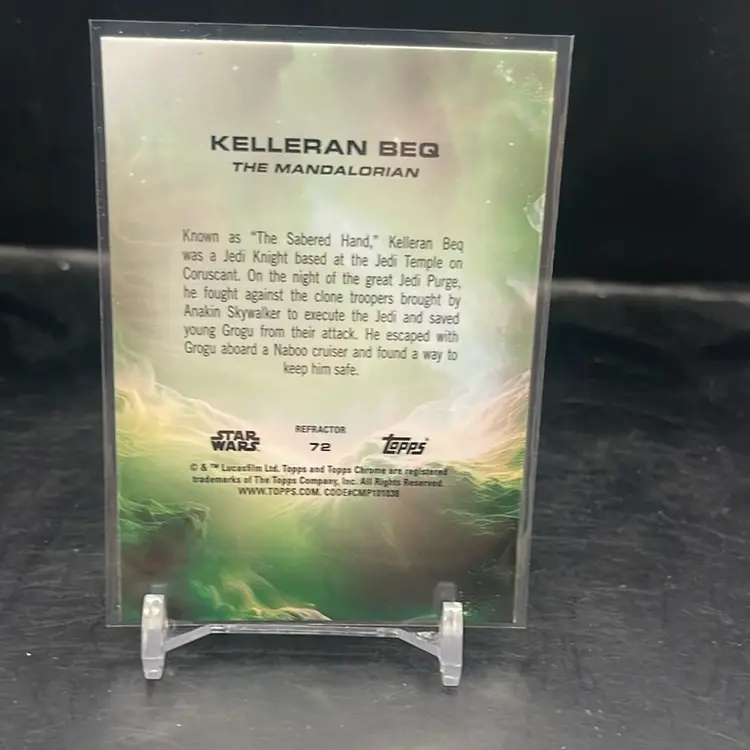 2025 Topps Chrome Star Wars Kelleran Beq Refractor