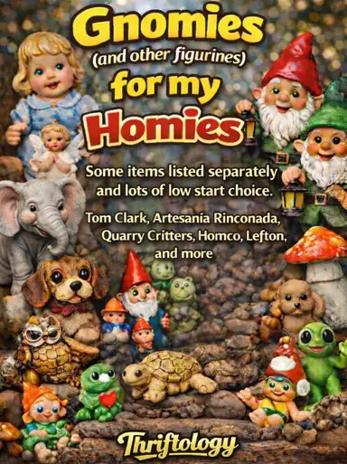 Tom Clark Haul, Artesanía Rinconada, Quarry Critters, Lots Of Elephants,And Others- Also $1/$3/$5 Choice For Some!