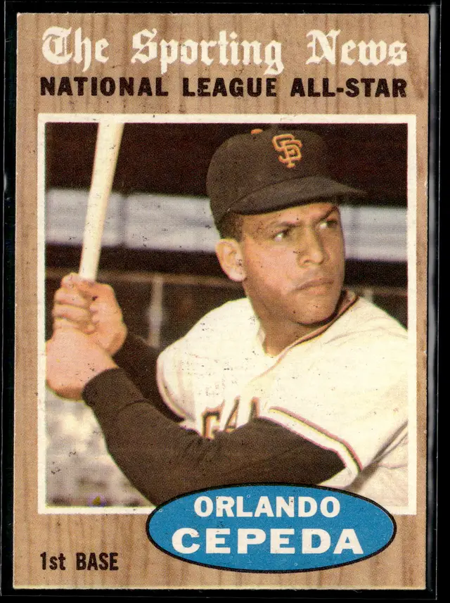 #38 Orlando Cepeda 1962 Topps #390 *LIVE AUCTION*