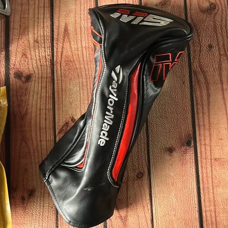TaylorMade Golf M5 Driver Head Cover - Black/Red/White Headcover