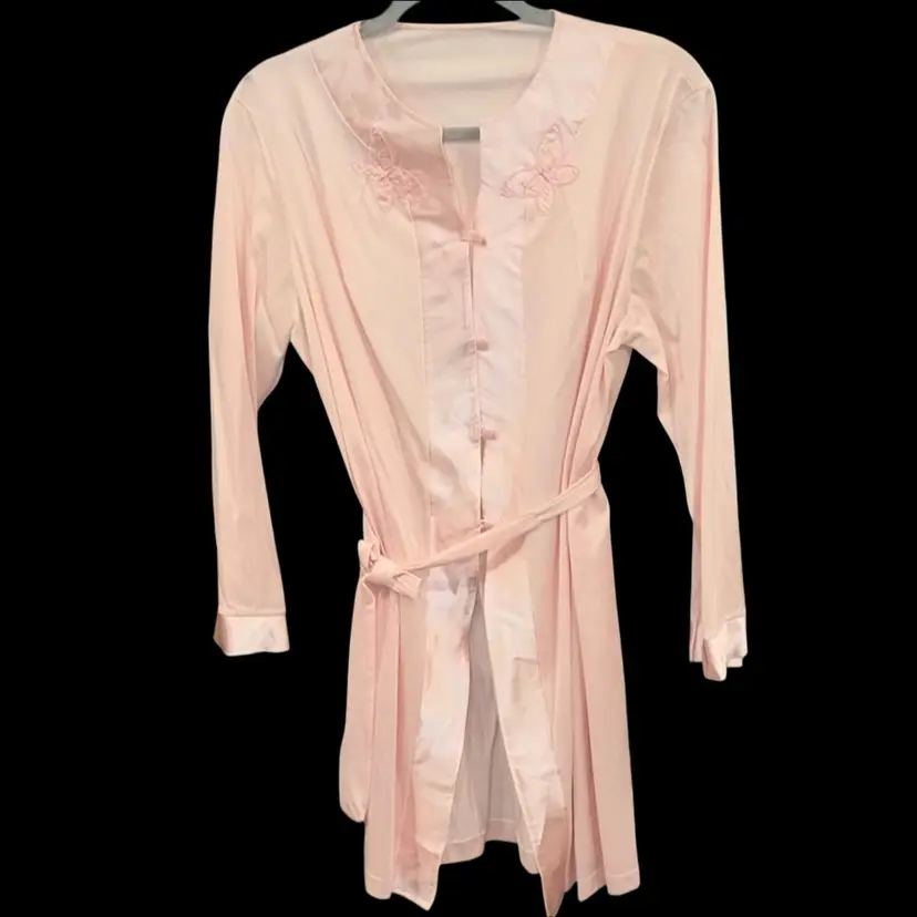 Vintage Style NWOT pink Nylon Robe