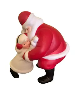 Vintage Dept 56 Silhouette “I Wuv You Santa” Christmas Figurine 1992