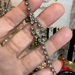 7” Test Drop Eye Rhinestone Bracelet