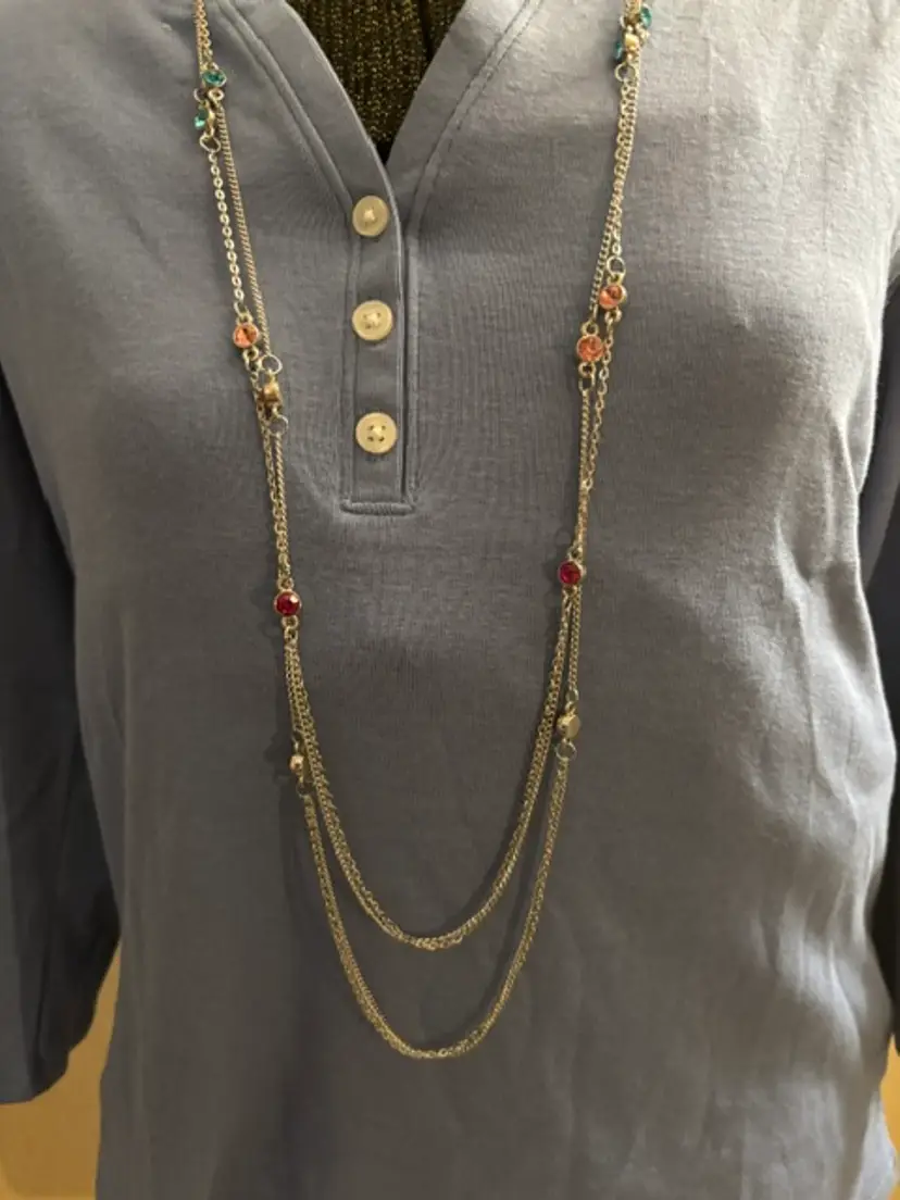 Paparazzi Sparkle Of The Day Multi-Necklace W/Matching Earrings..1J2-15