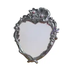 Small Silver Floral Picture Frame