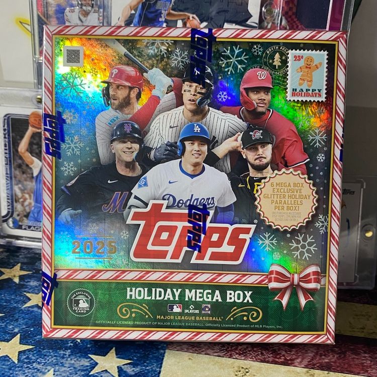 💥 NEW 💥 2025 Topps Holiday Baseball Mega Box Packs