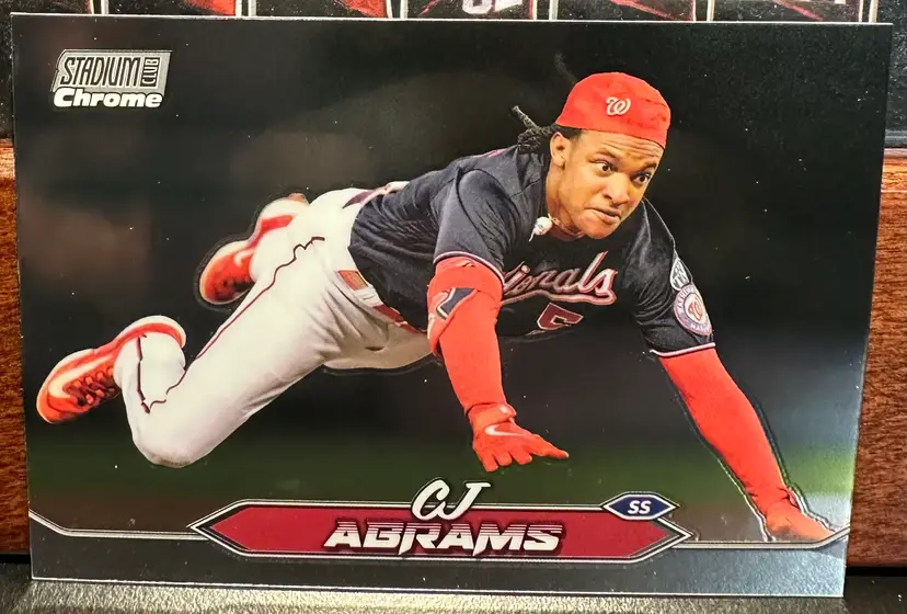 CJ Abrams 2024 Stadium Club Chrome 222 Washington Nationals