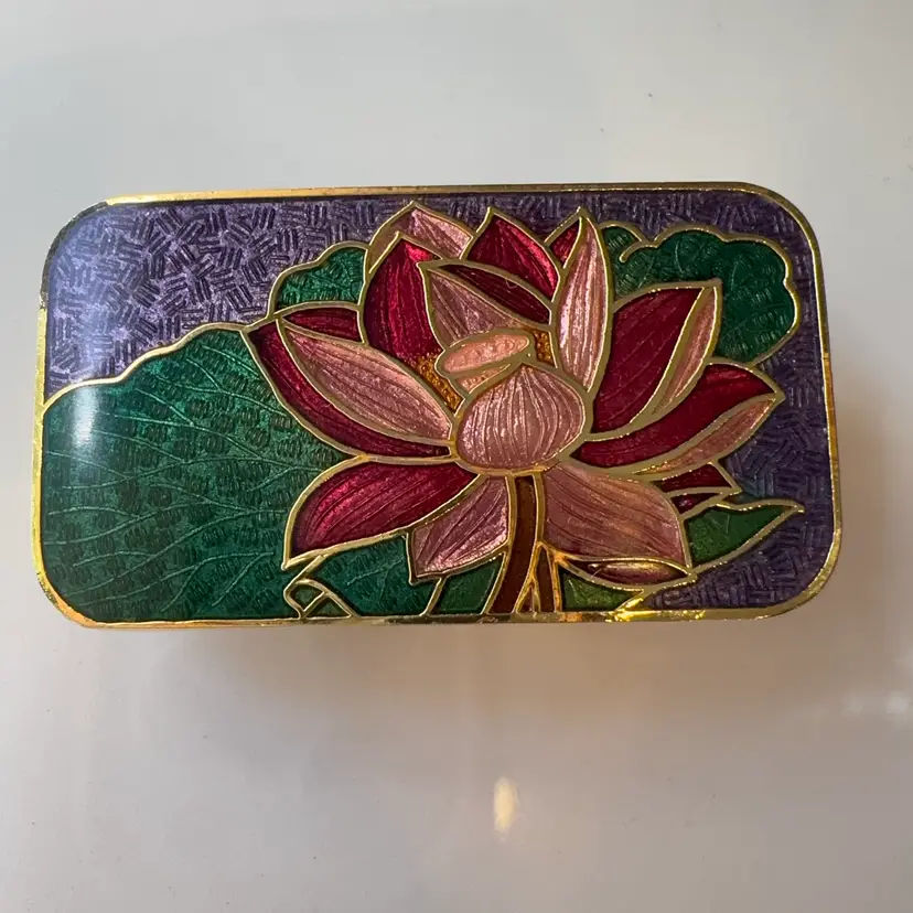 Cloisonné Floral Belt Buckle
