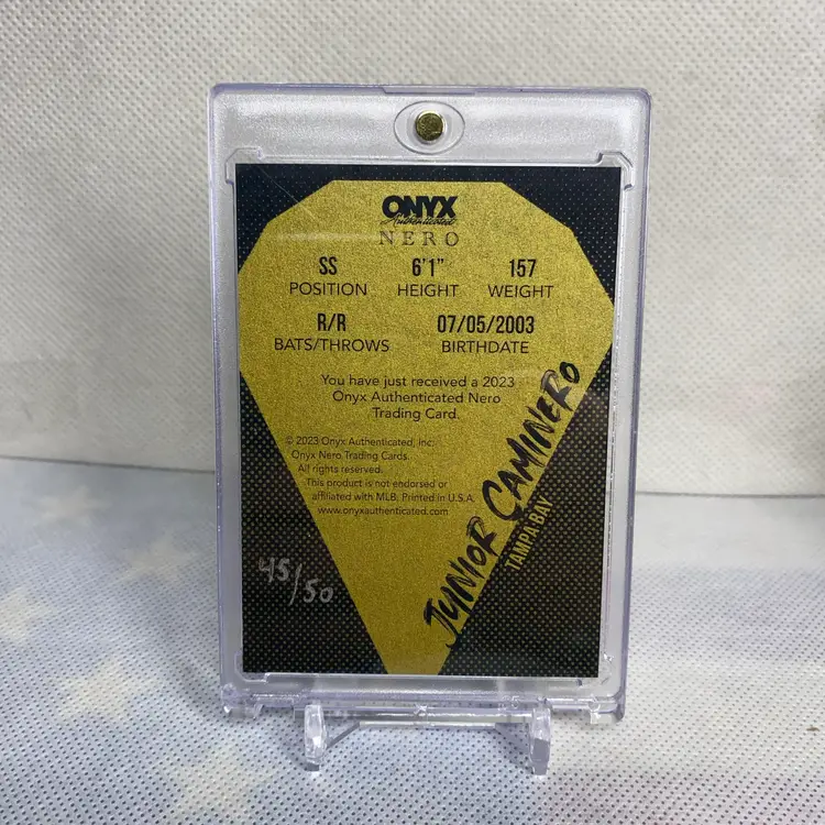 Junior Caminero Auto (on Card) 45/50