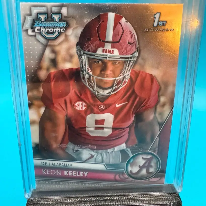 Keon Keeley 1st Bowman Chrome U Alabama Crimson Tide