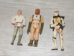 Star Wars figures lot 3.75 Inch Loose Vintage Luke Sand Storm Tropper Bossk